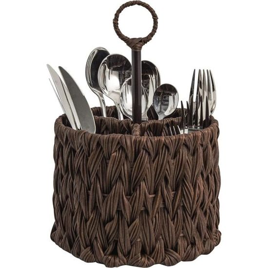 Panier De Rangement Pour Couverts Tissés Argenterie D'Extérieur Cadd-Y