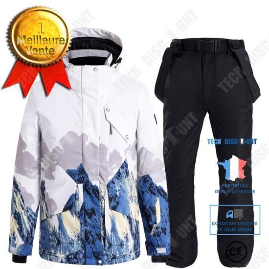 Veste Pantalon étanche 8000mm Combinaison Hiver Kinetic 2 Pièces - Veste + Pantalon Thermique Pêche Neige étanche 8000mm Combinaison Neige Isolation