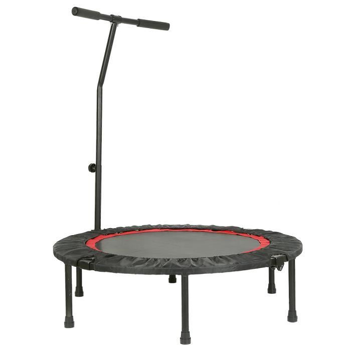 BOZ 40 pouces Trampoline Pliable - Trampoline de Fitness - Réglable en Hauteur - Jusqu'à 150 kg pour intérieur extérieur l'exercice