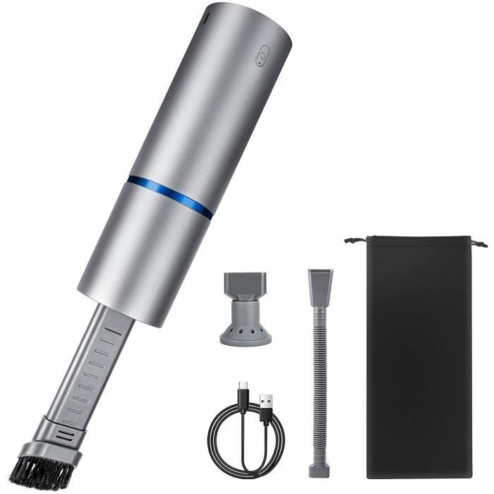 MOSRACY Aspirateur Voiture à Main Sans Fil,4500 Pa Aspiration Forte 85w Ultra-léger Pour Voiture, Mini Aspirateur Rechargeable Avec