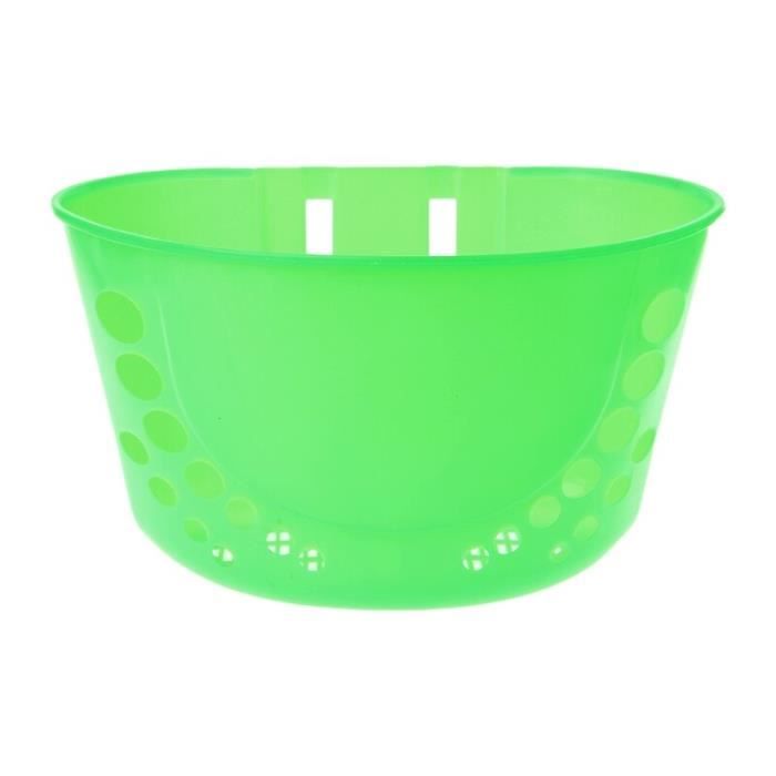 Panier vélo,QILEJVS vélo panier pour enfants vélo plastique sacoche avant guidon transporteur stockage nouveau - Type green