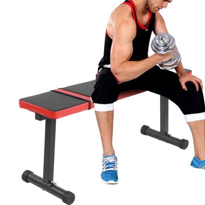 ASA Banc Haltérophilie Plat pour Musculation, Multi Functional Sit Up Fitness Bench Tabouret De Remise en Forme