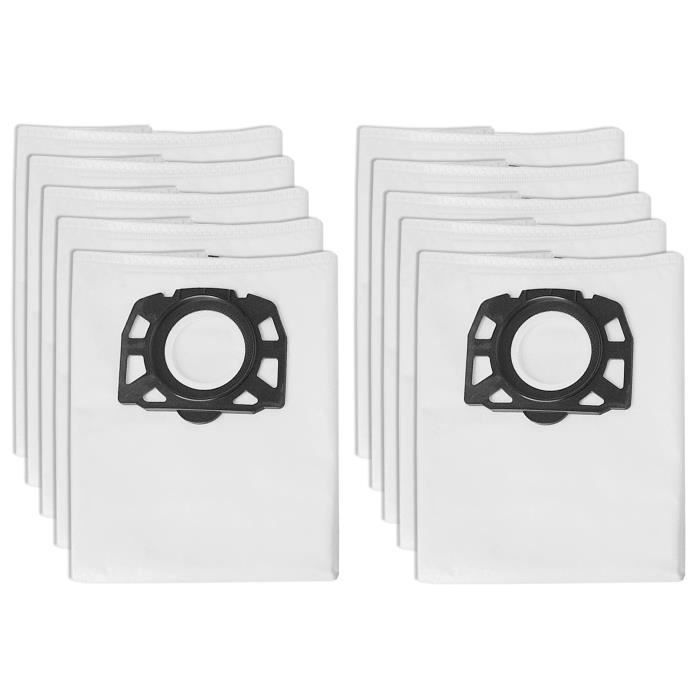 10 Sacs de Remplacement pour Aspirateur Karcher mv4 mv5 mv6 wd4 wd5 wd6