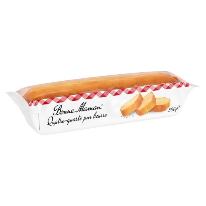 BONNE MAMAN - Quatre Quart 500G - Lot De 3