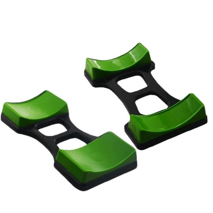 Dumbbell Rack Protection Plancher De Fitness Dumbbell Robinet de stockage pour l'équipement de levage de poids Home Gym Green 2pcs