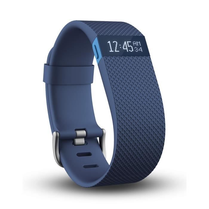 FITBIT CHARGE HR Bracelet connecté pour l'activité et la fréquence cardiaque - Bleu - Taille S