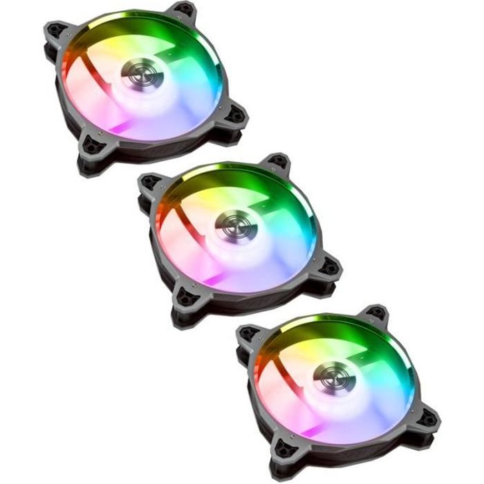 lian li lian li br120 digital rgb pwm lüfter 3er pack + controller, grau noirCustomisation PC Lian Li BR120 Digital RGB PWM