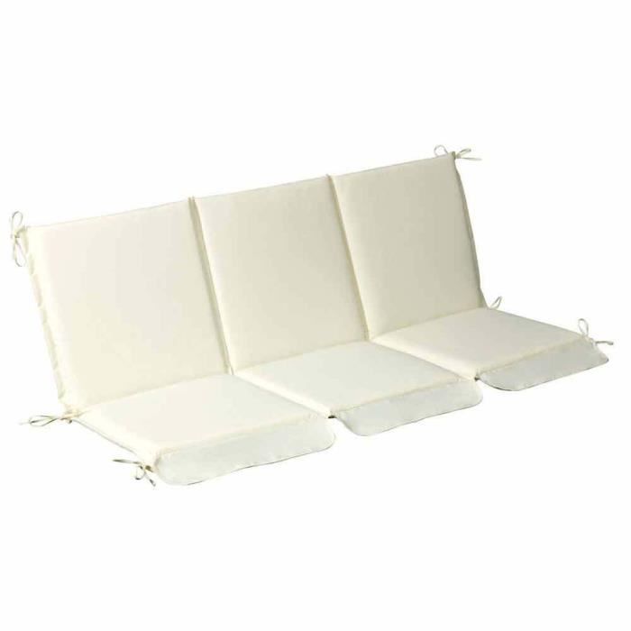 Coussin pour balancelle 96x160x5 cm Beige déhoussabl