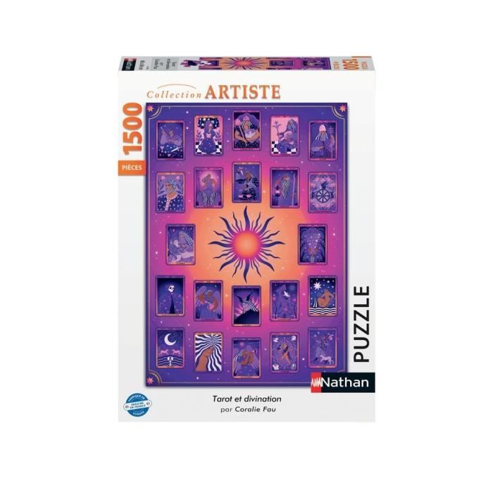 Nathan - Puzzle 1500 pièces - Tarot et divination / Coralie Fau