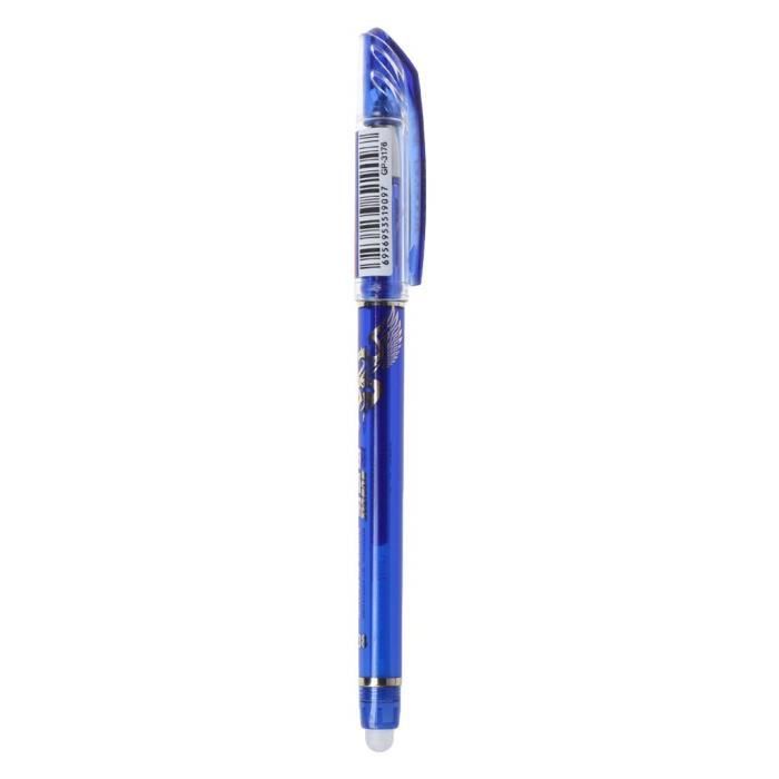 Stylo Gel Effaçable, Stylo 4 Couleur Mini Stylo Bille, Stylo Gel Blanc Uni Ball 0.38mm- pour Papeterie Affaire Scolaire (Bleu)S2400