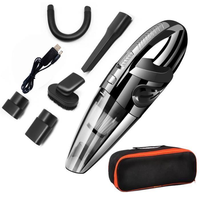Portable Sans Fil Aspirateur à Main, Puissant Rechargeable par Usb Poids Léger Aspirateur Eau - Poussière avec Sac de Rangement