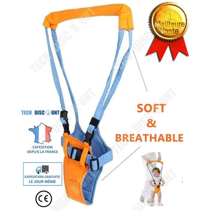 harnais de marche bébé bretelle apprentissage protection bébé garantie réglagle aide premier pas ceinture légère transport
