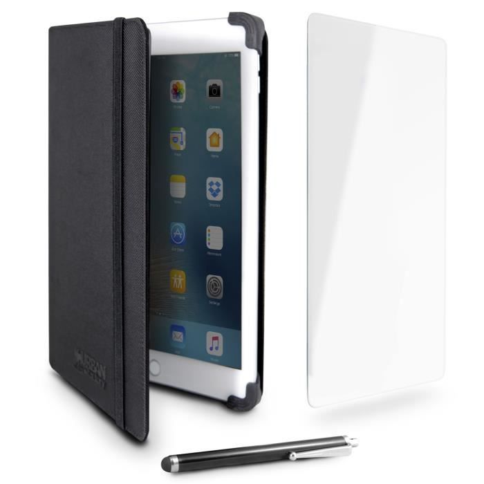 Urban Factory Starter Pack Universel 10.1- - Étui de protection avec protection en verre trempé et stylet tactile pour tablette