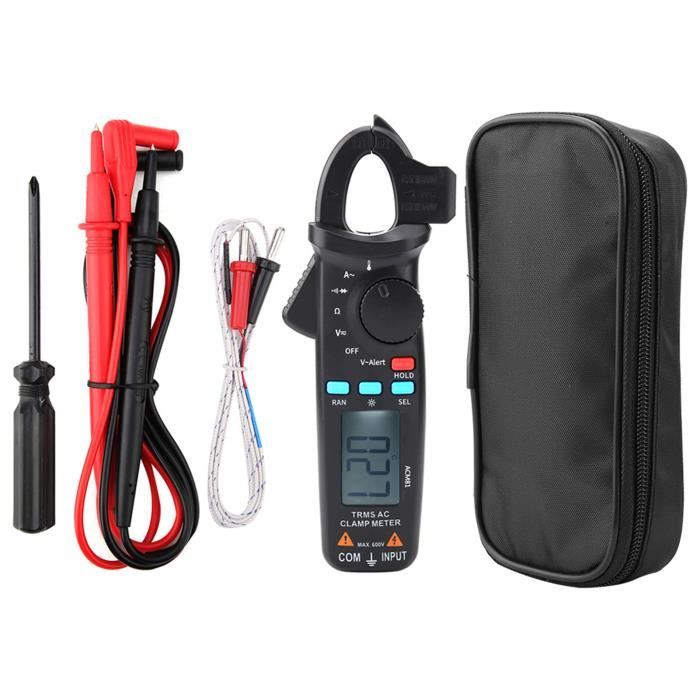 Zerone High Precision Clamp Meter, Temperature And Non-Contact Voltage Detection Single-Hand Operation Clamp bricolage detecteur