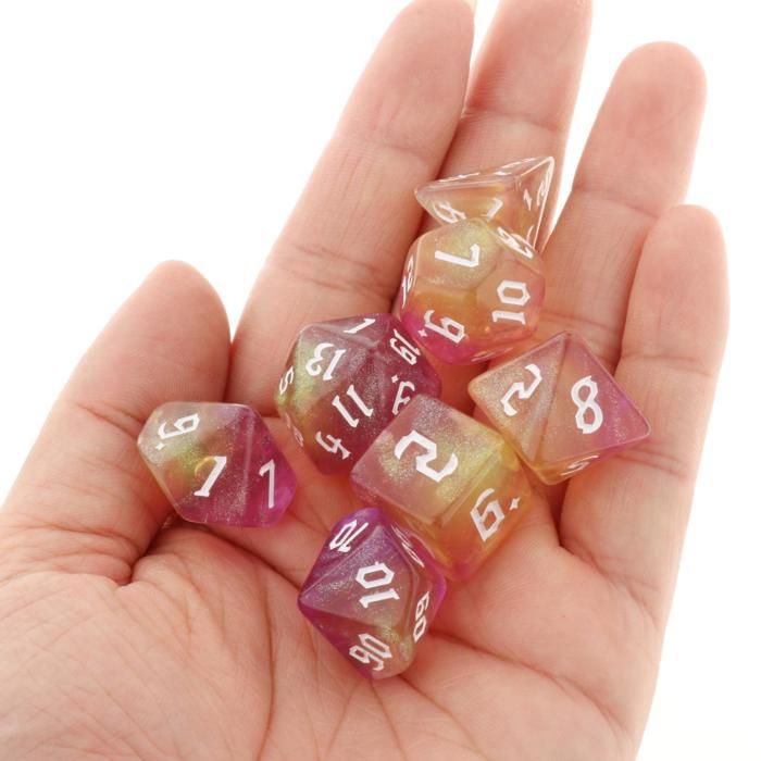 14 Dés Polyédriques NJCXOLA - Violet, Pour Donjons Et Dragons, Jeux De Rôle