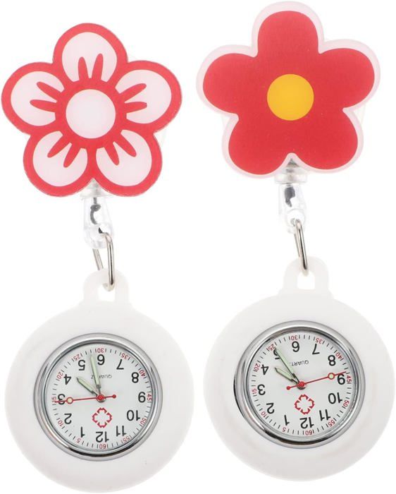 Montre Infirmière Numérique Rétractable Hemobllo - Clip Pratique Pour Poche D'Uniforme Avec Rétroéclairage
