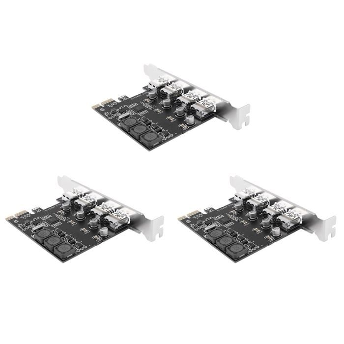 XTVTX Carte Extension NVMe PCIe 4 Ports - Adaptateur M.2 NVME Vers PCIe X16 2230 2242 2260 2280 - Contrôleur RAID
