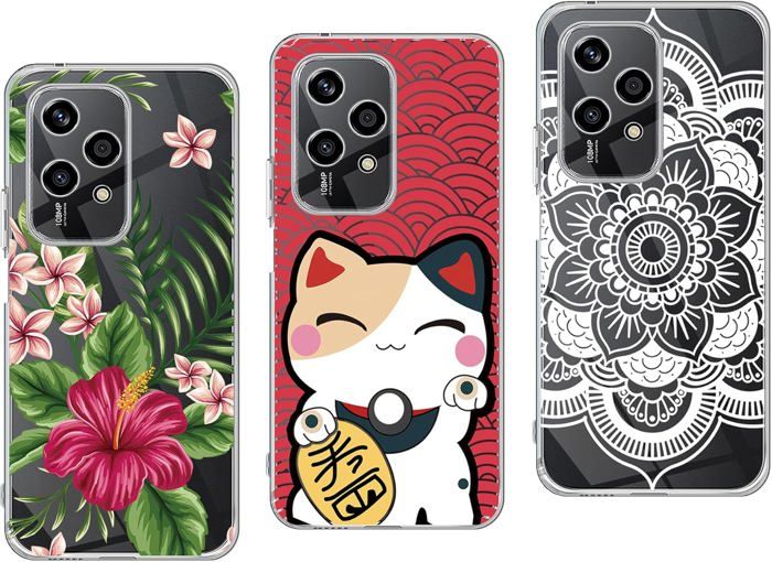 Coque de téléphone Honor Honor 200 Lite 5G Antichoc Incassable Design élégant en relief