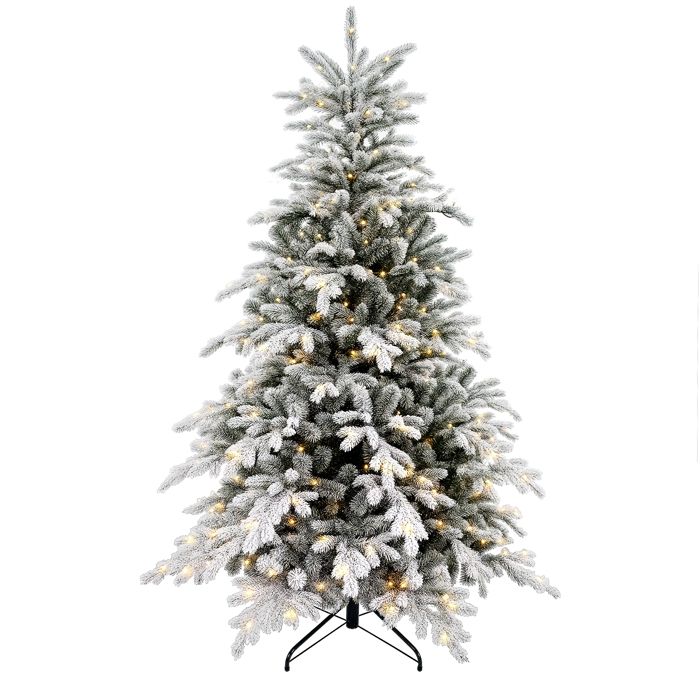 Ferzone 180cm Sapin De Noël Artificiel Avec Neige Blanche