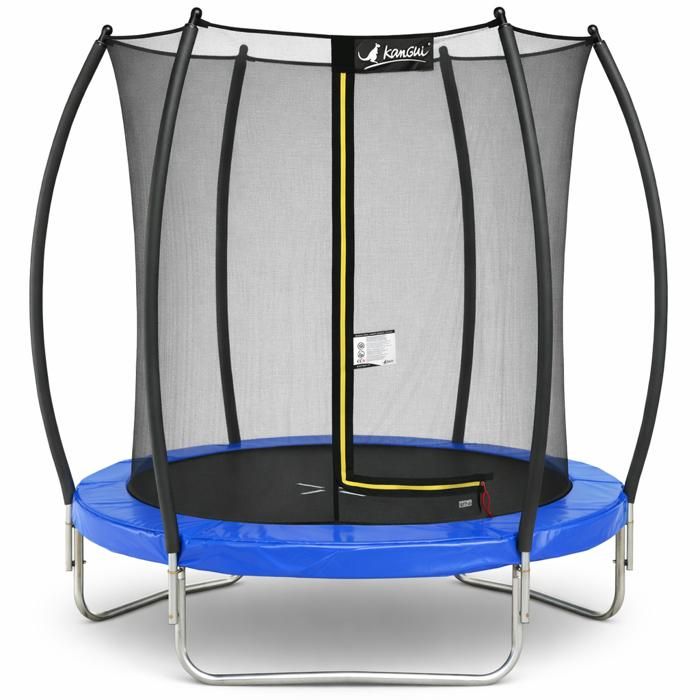KANGUI Trampoline rond Ø180cm avec filet de sécurité intérieur - Bleu - FPR 180