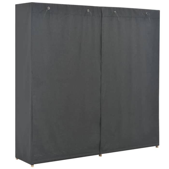 Bon plan Meuble Penderie Dressing - JILI HOT - Garde-robe Gris 200 x 40 x 170cm Tissu Thome4204296