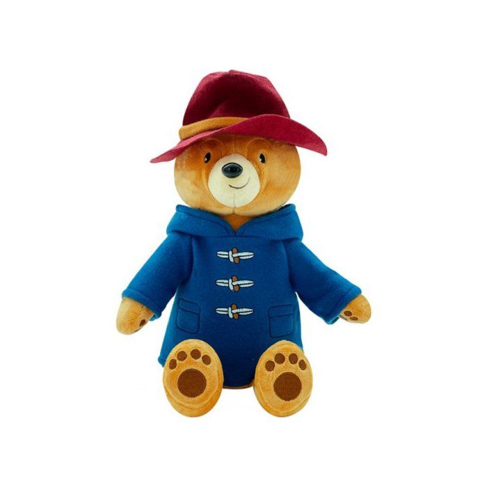 Peluche Ours Paddington Avec Son Manteau Bleu Et Son Chapeau Rouge 37 Cm  Set Doudou Enfant et une Carte offerte Dessin Anime