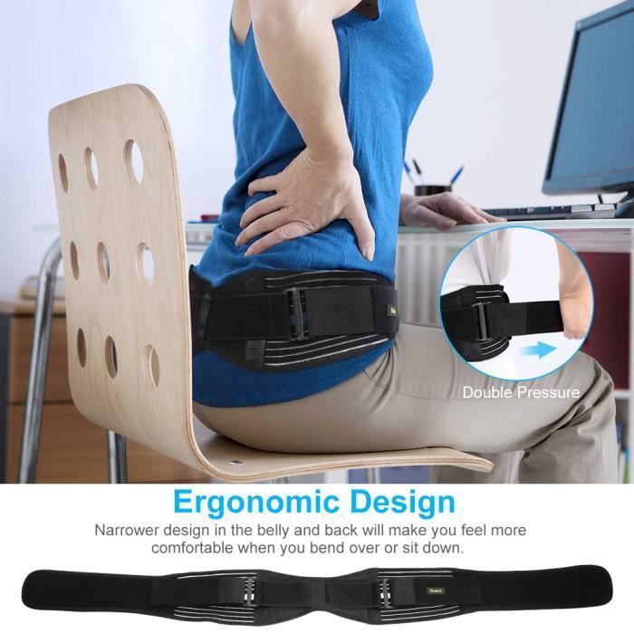 Ceinture Sacro-iliaque Confortable – Pour Soulager Sciatique & Douleurs Lombaires – Hommes & Femmes – Réglable & Antidérapante