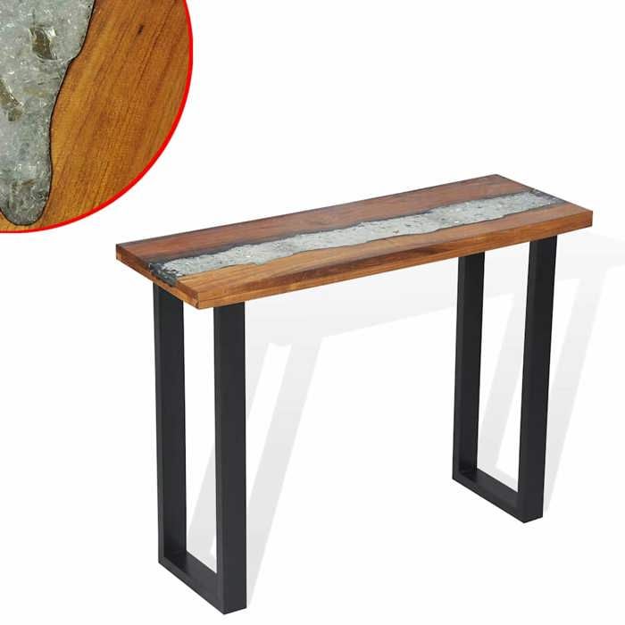 JILLS - Console Meuble - charge 20 kg - Table console - VIDAXL - Teck 100x35x75cm OCT11183520