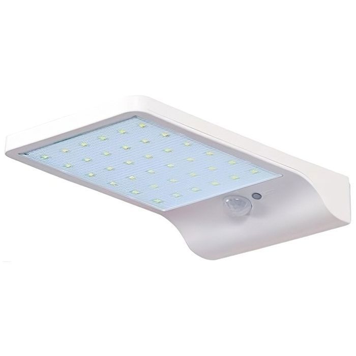 Lampe solaire - 48 LED - Détecteur de mouvement - Étanche IP65 - Lumière blanc chaud
