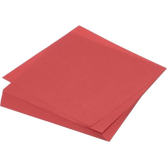 Recto Rouge 75 Feuilles de Papier Origami Recto-Verso 15x15 cm Rouge Vif pour ...