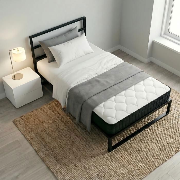 Matelas 90x190 Epaisseur 12cm Confort Équilibré Matelas 1 Personne Soutien Mousse à mémoire de Forme