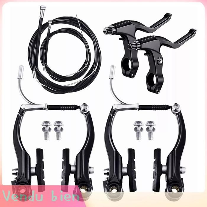 Jeu de freins de vélo jeu de freins V et arrière en alliage daluminium accessoires déquitation pour vélo de route de