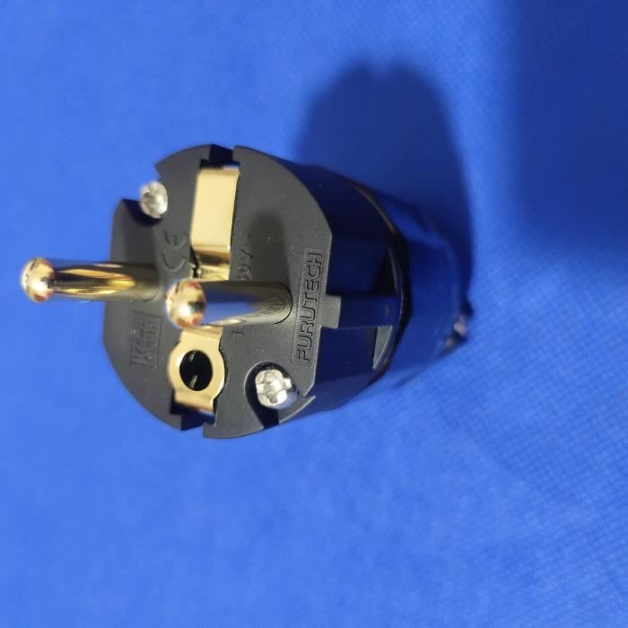 US plug -FURUTAcetone Prise d'alimentation FI-E11(G) -FI-11-N1(G) Prise EU-US 24k Plaqué Or