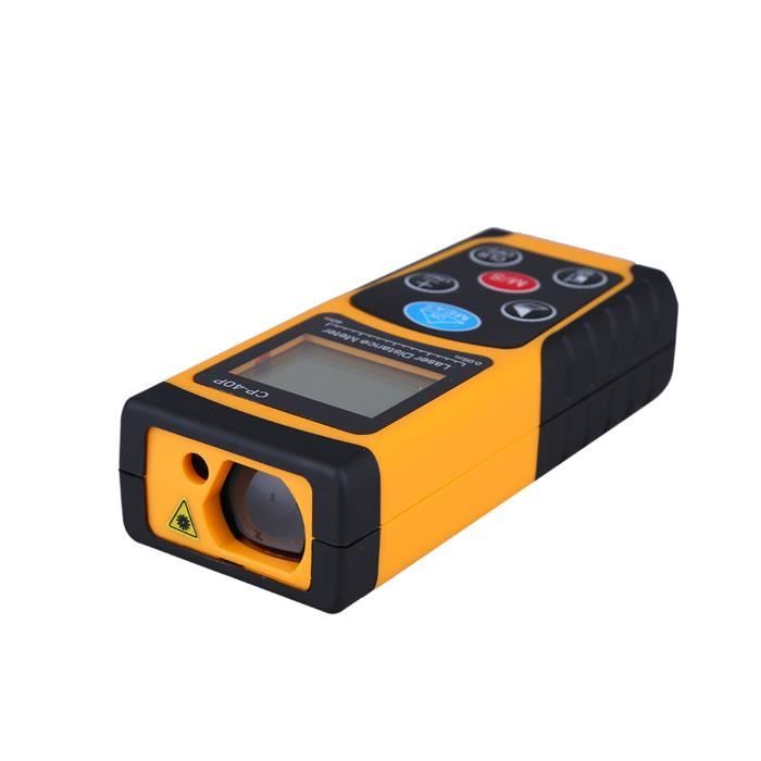 Télémètre Laser Mileseey 40m – Mesure électronique Avec Niveau à Bulle – Neuf
