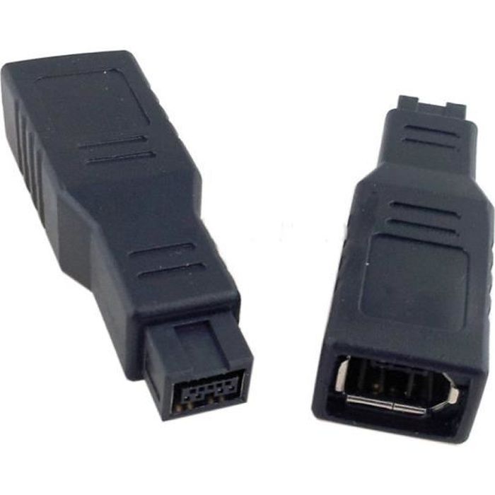 Adaptateur Firewire 800/400 6 Broches Femelle vers 9 Broches Mâle