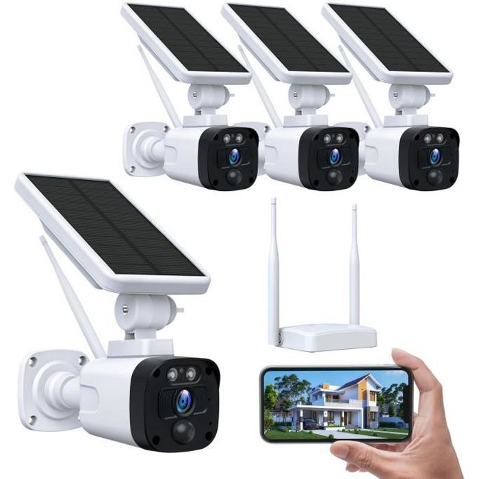 TOGUARD Kit Caméra de Surveillance exterieur Sans fil 1080P WiFi Camera  avec 8CH Enregistreur NVR,surveillance à distance Plug&Play - Cdiscount  Bricolage