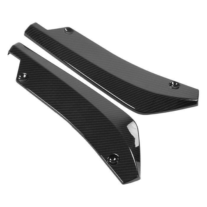 PARIE Voiture Becquets Avant pour BMW 2 Series M2 CS F87 2016-2021, Durable Lèvre De Pare Chocs Avant Spoiler Séparateur Auto Modifié Accessoire, A/Black