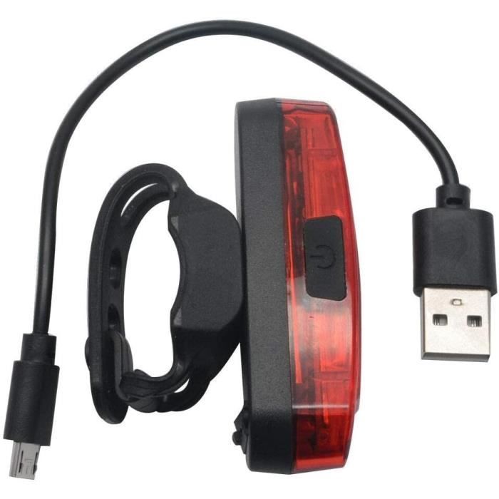 TOWILD TL03 Feu Arrière De Vélo à Détection Automatique, Feu Arrière Rechargeable Par USB, étanche IPX7, 3 Modes De Sécurité, Ultra Lumineux Pour La Securite De Nuit Equitation