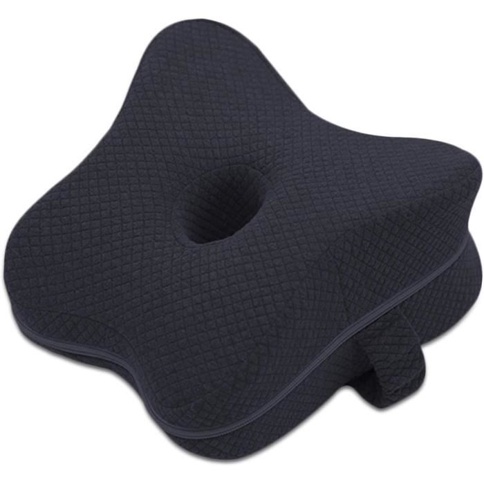 Coussin Orthopédique En Mousse Mémoire Pour Coccyx – Noir, Ergonomique, Soulage Les Douleurs