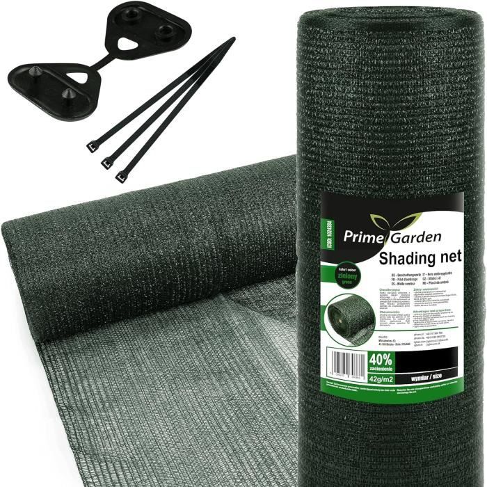 Panneau Brise-vue Filet Ombrage 10m / 50m – Vert, PVC, Anti-UV Intempéries