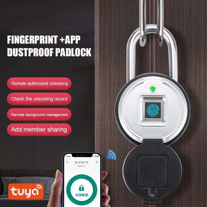 Cadenas-serrure intelligente IP55pour porte valise sac à dos salle de sport