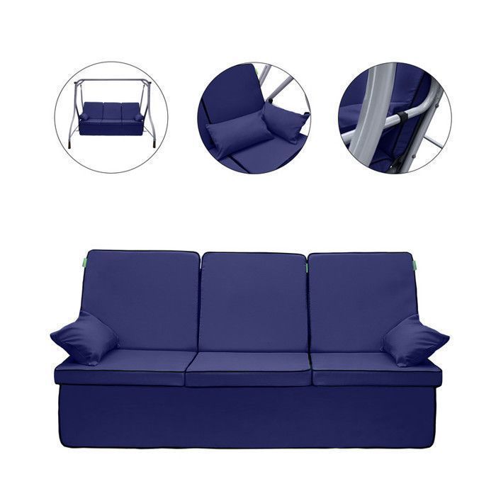 Gardenista Coussins De Siège D'extérieur Pour Meubles En Rotin Keter Allibert California | Coussin Résistant à L'eau | Polyester Doux Et Durable | Rembourrage Léger | 2 Pièces (violet