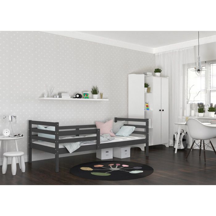 Lit Enfant Mika 90x190 Gris