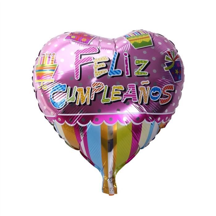 18 Pouces En Forme De Coeur Espagnol Joyeux Anniversaire Foil Party Ballon Mylar Ballons Pour Fete D Anniversaire Decoration 5 Achat Vente Ballon Decoratif Prolongation Soldes Cdiscount 18 Pouces En Forme De Coeur Espagnol Joyeux Anniversaire Foil Party Ballon Mylar Ballons Pour Fete D Anniversaire Decoration 5 Achat Vente Ballon Decoratif Prolongation Soldes Cdiscount