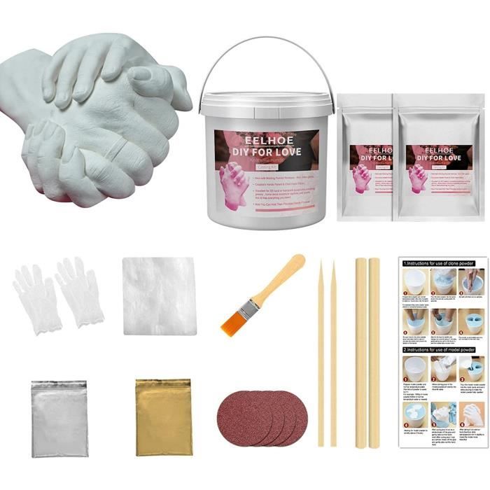 Kit de Moulage, Kit de Moulage Main Couple Empreinte 3D, alginate moulage  main et platre pour moulage, 650g - Cdiscount Beaux-Arts et Loisirs créatifs