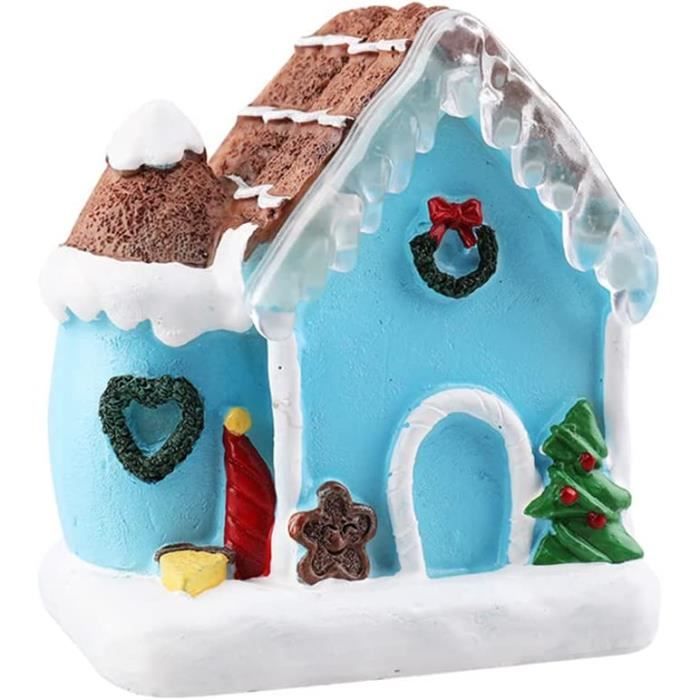 Décoration De Noël EDG – Village Sous Neige Avec LED – Résine 25x42cm – Enzo De Gasperi