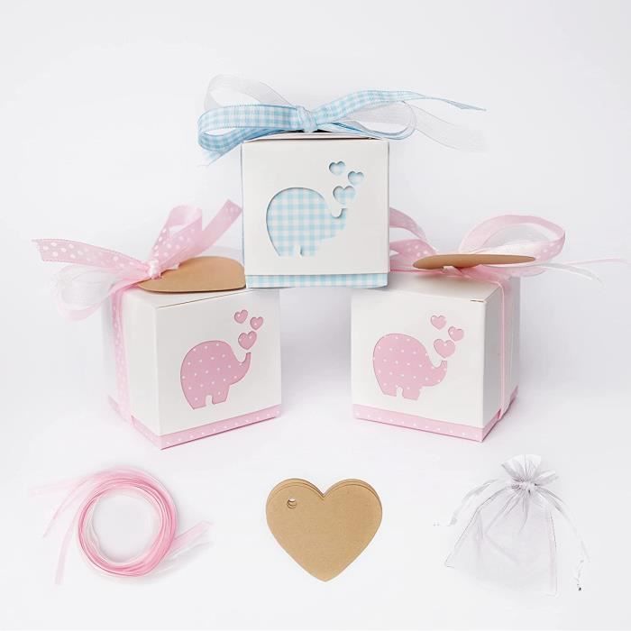 Naiocase Lot De 50 Boîtes à Dragées Pour Bonbonnières, Boîtes