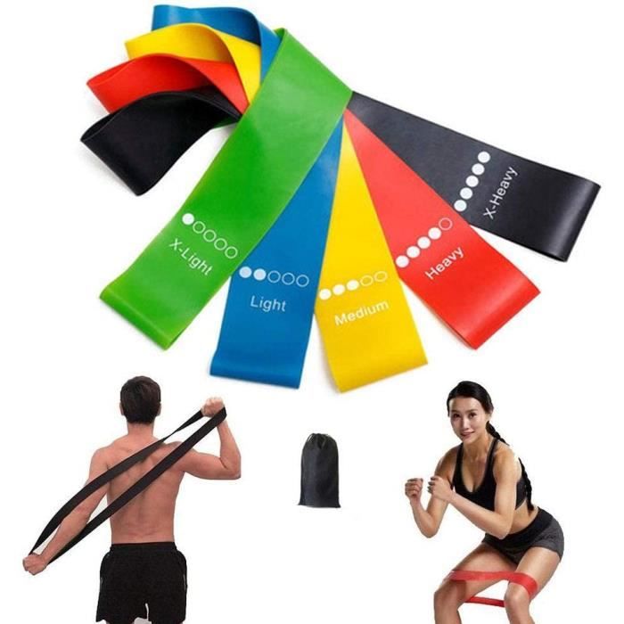 Bande élastique de résistance 13 exercices pour se tonifier  Elastique de  musculation, Exercices avec bande élastique, Elastique de sport