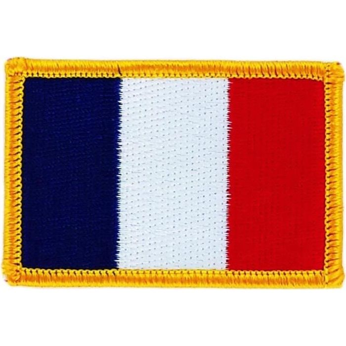 Écusson brodé drapeau Haïti haïtien 5x8cm Thermocollant 