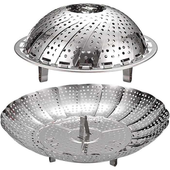 Panier Vapeur Inox 20 Cm WOOWAIR - Insert Pour Autocuiseur & Cuiseur à Riz | Cuisson Saine